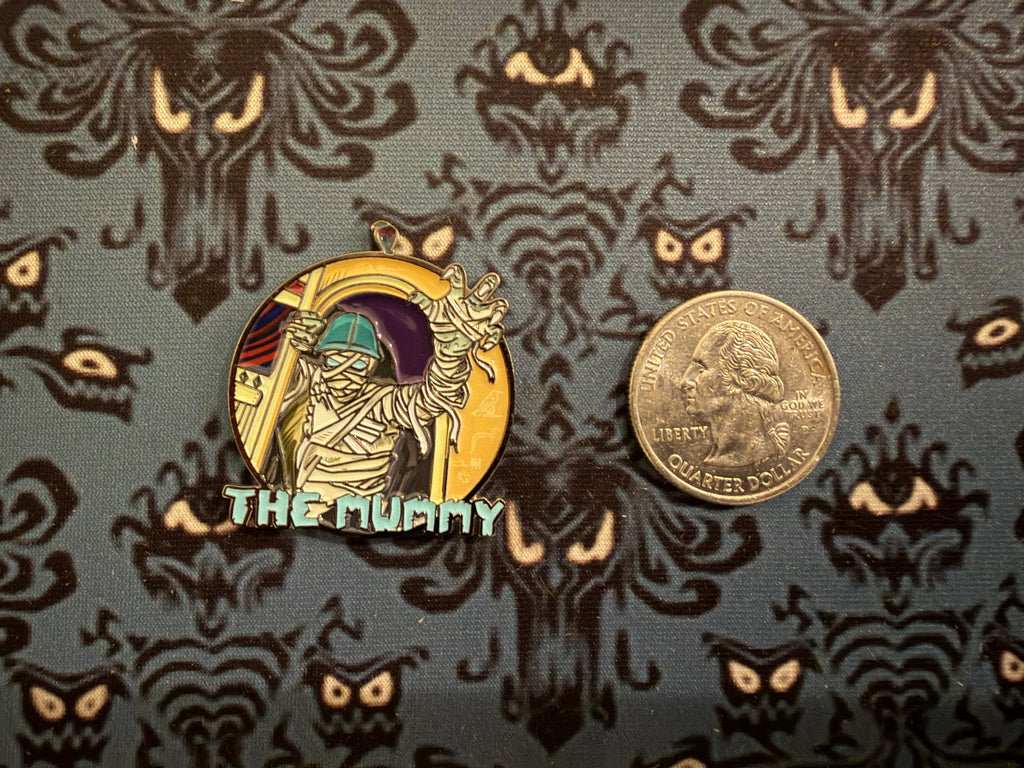 The Mummy magnetic glow in the dark pin